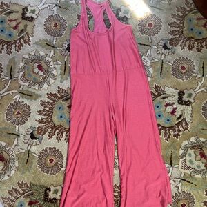 Beyond Yoga Raspberry Sleeveless Jumpsuit Romper